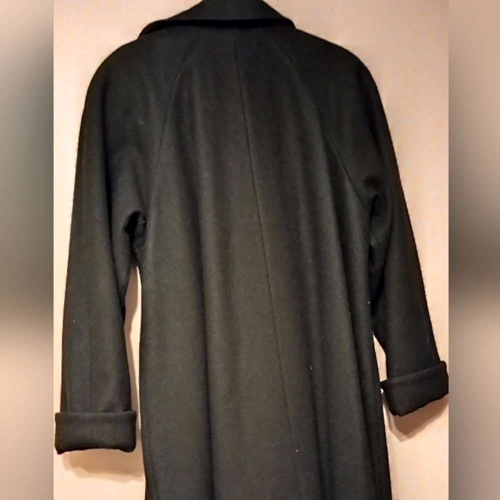 Full Length Pristine Vintage J. Gallery Wool Trench Coat size 12 - Picture 5 of 13